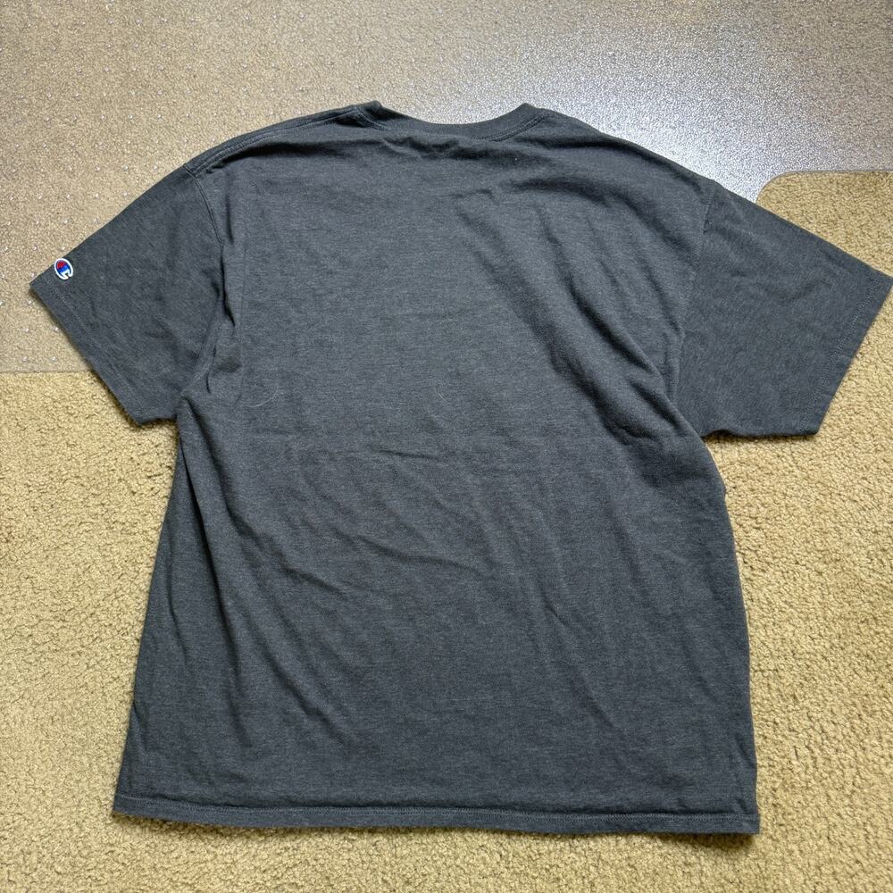 Champion Authentic Athleticwear T Shirt Men' XL Dark Gray Heather Embroidered C - Picture 2 of 6
